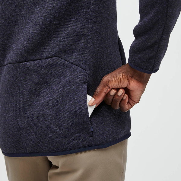 women's Heather Navy On-Shift™ - Sweater Knit Jacket