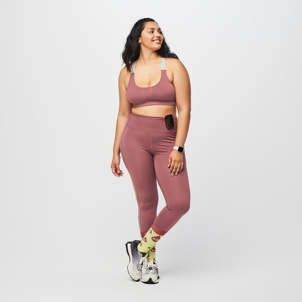 women's Mauve Performance Underscrub Legging