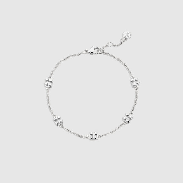 Silver Orthodontic Braces Bracelet