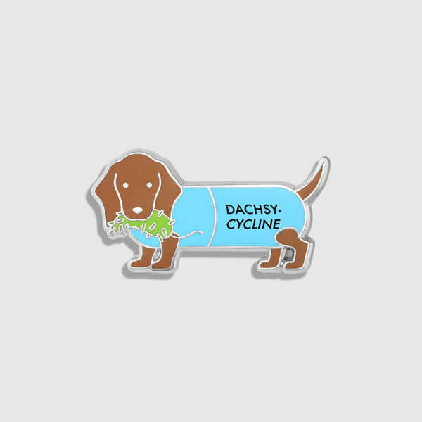 Dachsy-cycline Enamel Pin