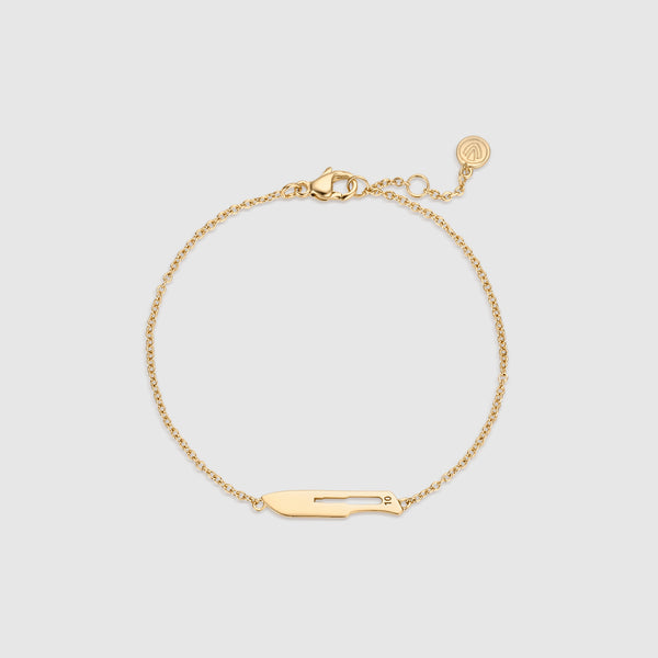 Gold 10 Blade Bracelet