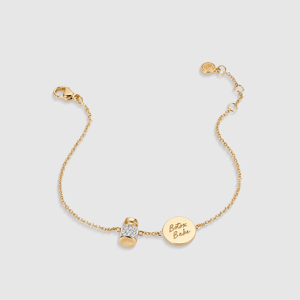 Gold Botox Babe Pavé Bracelet