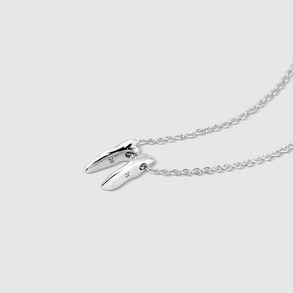 Silver Graduation Year 2025 Tooth Necklace