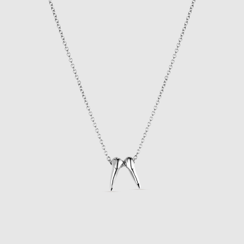 Silver Graduation Year 2027 Tooth Necklace