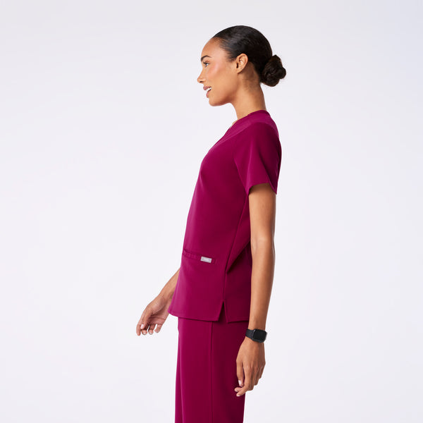 Women's Dark Magenta Casma -  Scrub Top™
