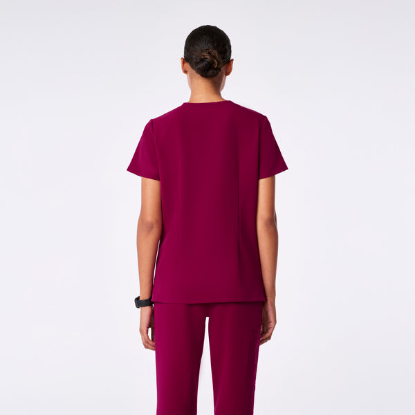Women's Dark Magenta Casma -  Scrub Top™