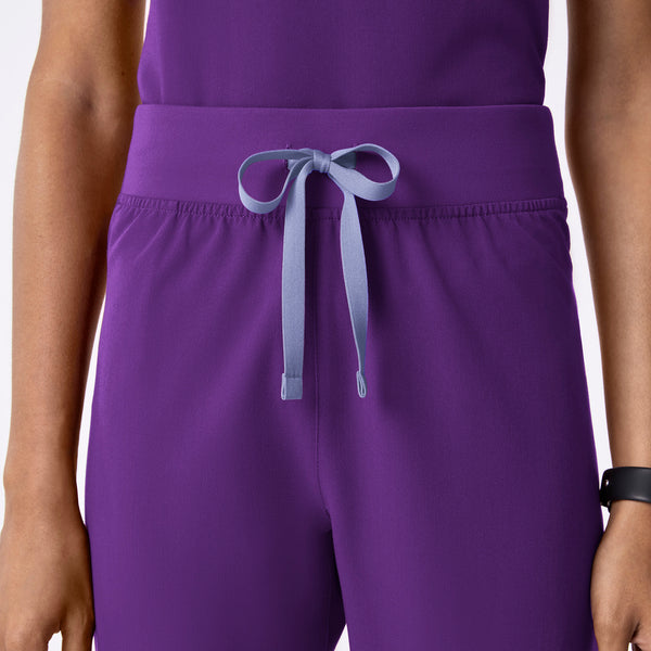 Women's Digital Grape Livingston High-Rise- Petite Straight-Leg Scrub Pant™