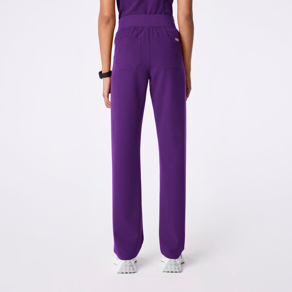 Women's Digital Grape Livingston High-Rise- Petite Straight-Leg Scrub Pant™