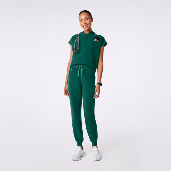 Women's Hunter Green Rafaela - Oversized Scrub Top™