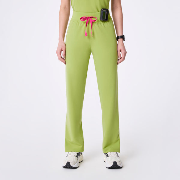 Women's Matcha Livingston High-Rise- Petite Straight-Leg Scrub Pant™