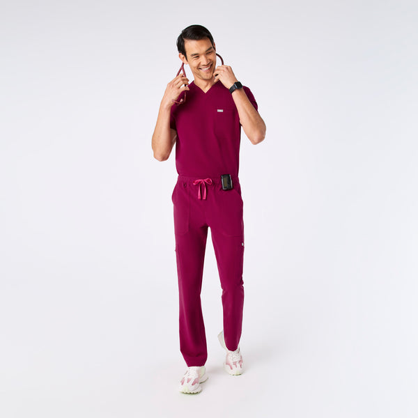 Men's Dark Magenta Cairo - Short Straight-Leg Scrub Pant™