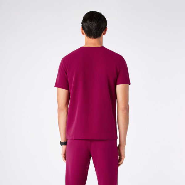 Men's Dark Magenta Leon -  Scrub Top™