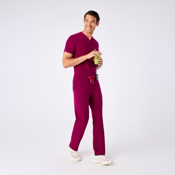 Men's Dark Magenta Pisco - Straight-Leg  Scrub Pant™