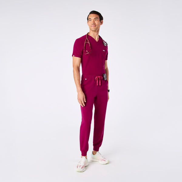 Men's Dark Magenta Tansen - Short Jogger Scrub Pant™