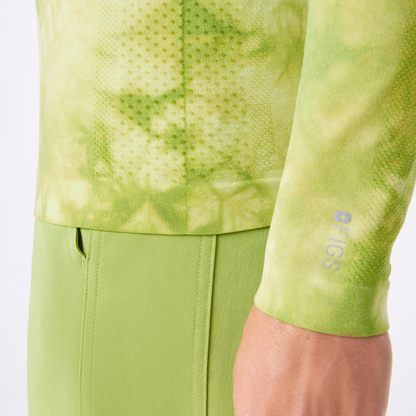 Men's Tie Dye Matcha Makato Seamless - Long-Sleeve Underscrub