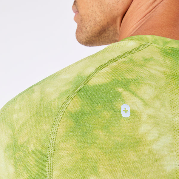 Men's Tie Dye Matcha Makato Seamless - Long-Sleeve Underscrub