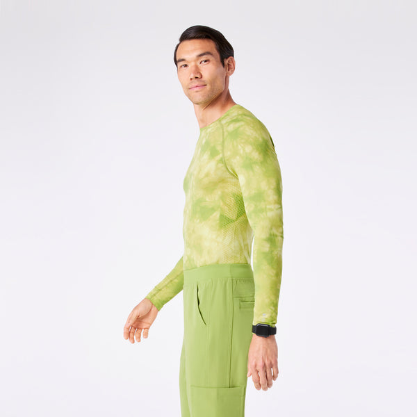 Men's Tie Dye Matcha Makato Seamless - Long-Sleeve Underscrub