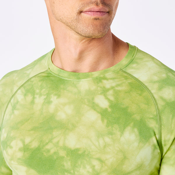 Men's Tie Dye Matcha Makato Seamless - Long-Sleeve Underscrub