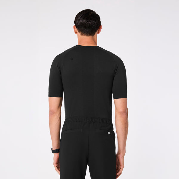 men's Black Makato Seamless - Shortsleeve Underscrub