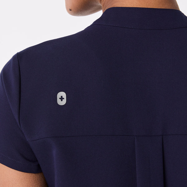 Women's Navy Francisca Henley - Scrub Top