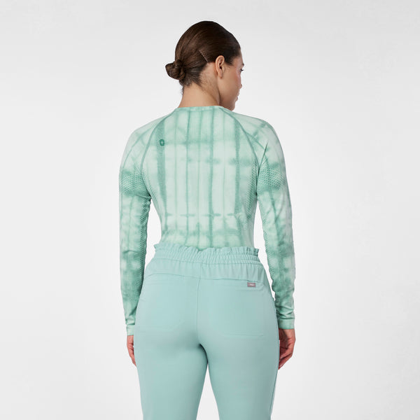 women's Seaglass Cloud Dye Salta Seamless - Longsleeve Underscrub