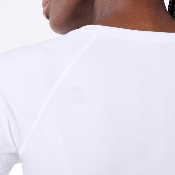 Women's White Salta  - Short-Sleeve Underscrub