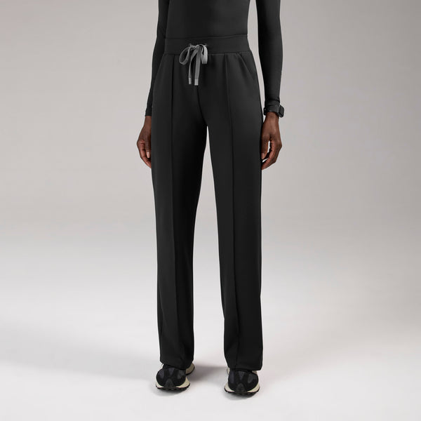 Women's Black Piedra High-Rise FORMx™ Straight-Leg - Petite Scrub Pant