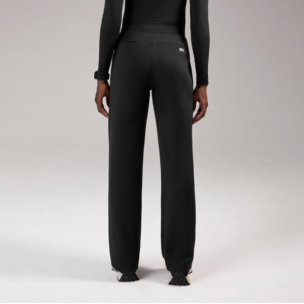 Women's Black Piedra High-Rise FORMx™ Straight-Leg - Petite Scrub Pant