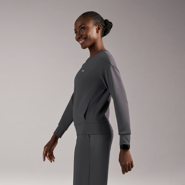 Women's Charcoal Cornelia FORMx Long-Sleeve- Scrub Top™