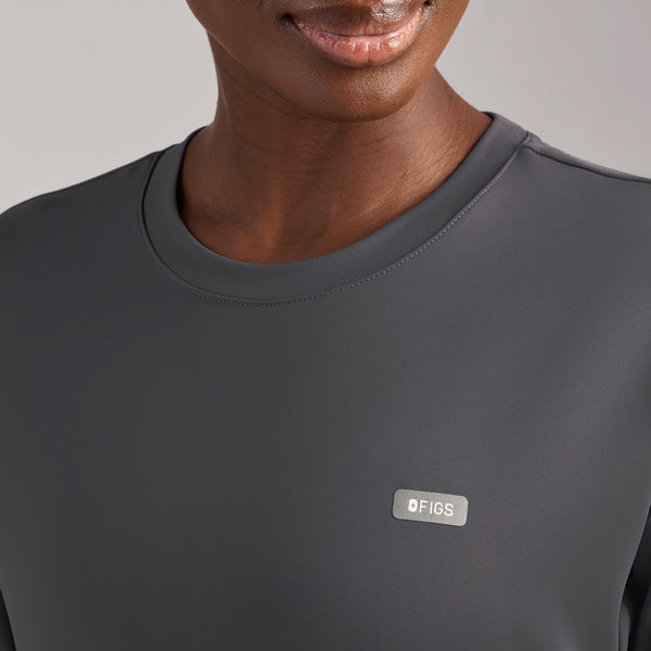 Women's Charcoal Cornelia FORMx Long-Sleeve- Scrub Top™
