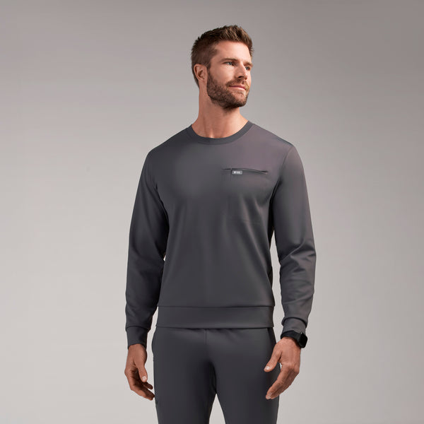 Men's Charcoal Destin FORMx Relaxed Long-Sleeve - Scrub Top™