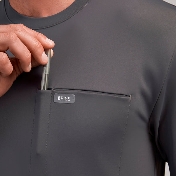 Men's Charcoal Destin FORMx Relaxed Long-Sleeve - Scrub Top™