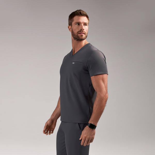 Men's Charcoal Logan FORMx V-Neck - Scrub Top™