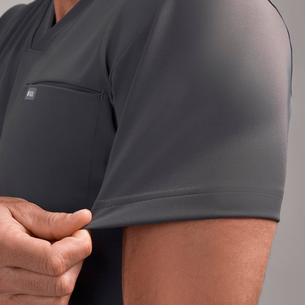 Men's Charcoal Logan FORMx V-Neck - Scrub Top™