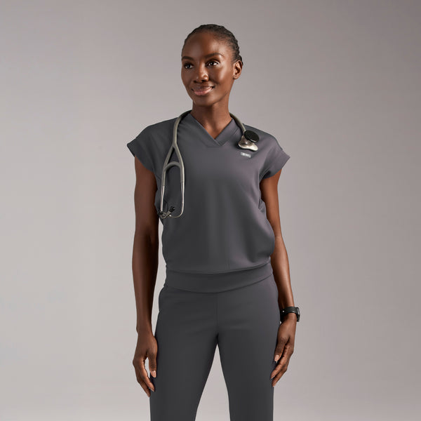 Women's Charcoal Mira FORMx Banded - Scrub Top™