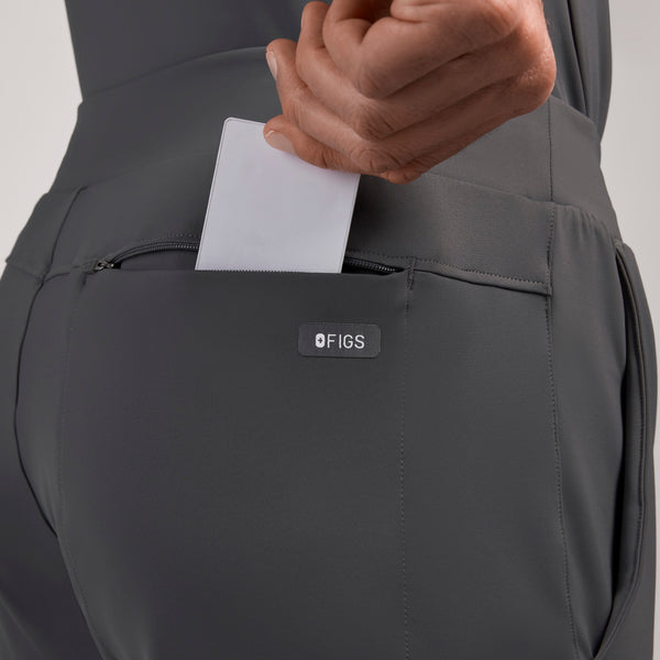 Men's Charcoal Pierre FORMx Slim Tapered - Short Scrub Pant™