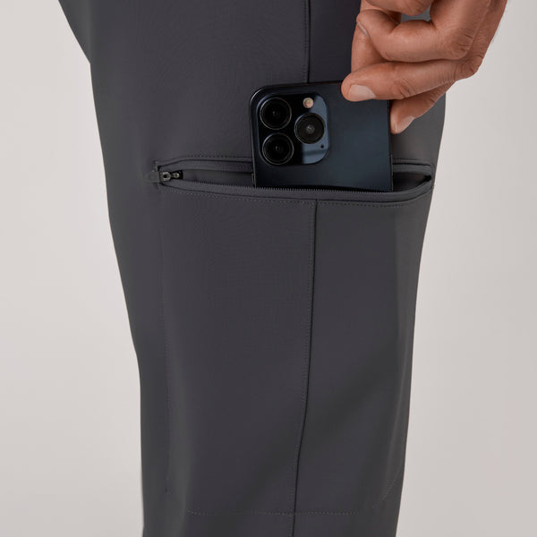 Men's Charcoal Pierre FORMx Slim Tapered - Short Scrub Pant™