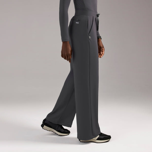 Women's Charcoal Salina High-Rise FORMx Wide-Leg - Scrub Pant™