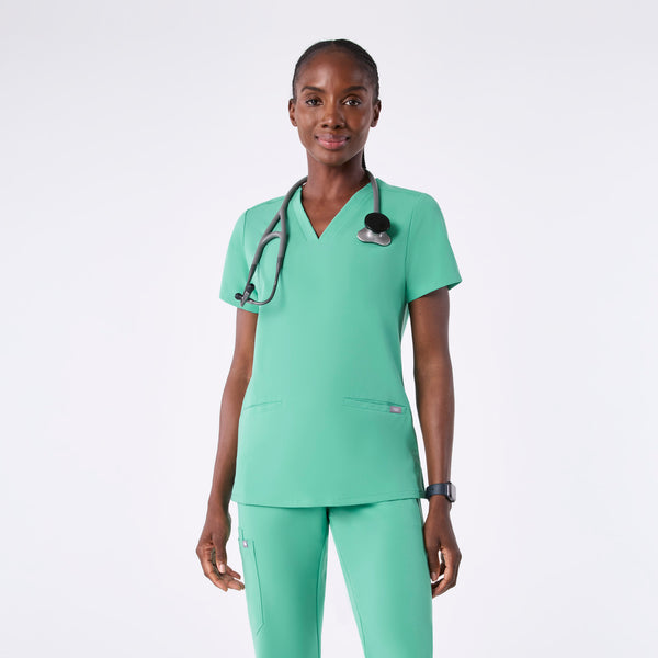 Women's Surgical Green Casma -  Scrub Top™