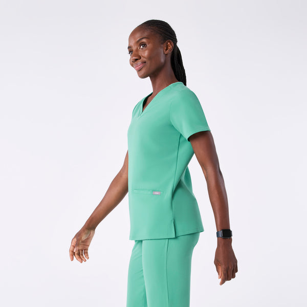 Women's Surgical Green Casma -  Scrub Top™