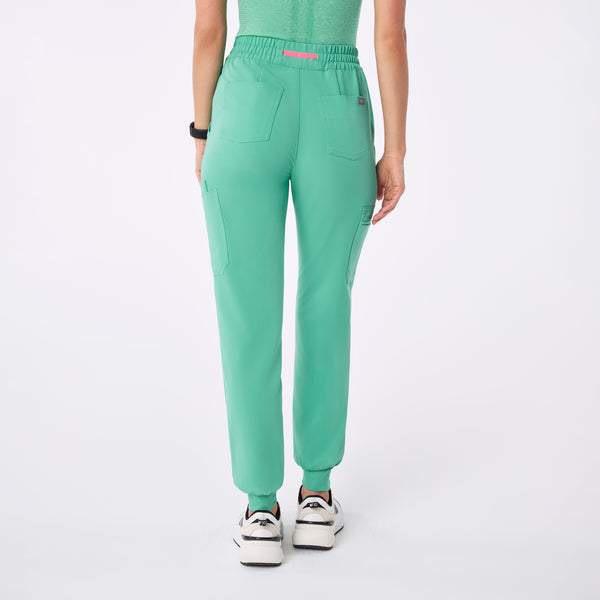 Women's Surgical Green Uman High-Rise - Petite Jogger Scrub Pant