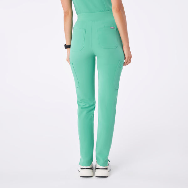 Women's Surgical Green Yola High-Rise Slim  -  Scrub Pant™