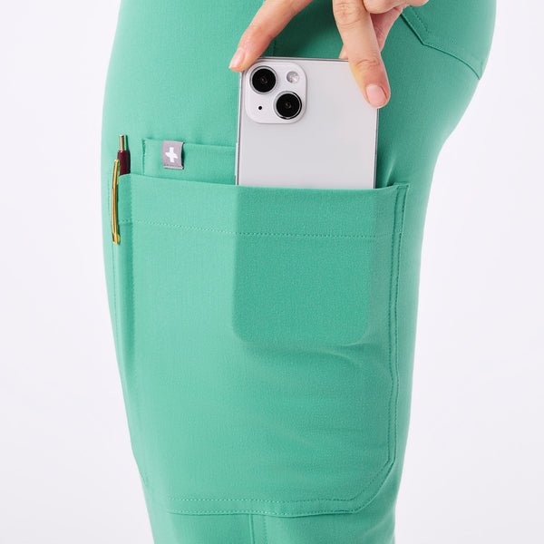 women's Surgical Green High Waisted Yola - Tall Skinny Scrub Pant™