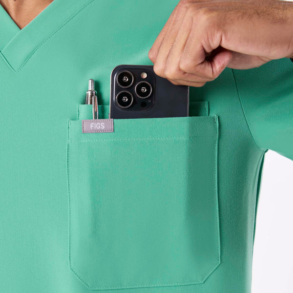 Men's Surgical Green Leon -  Scrub Top™