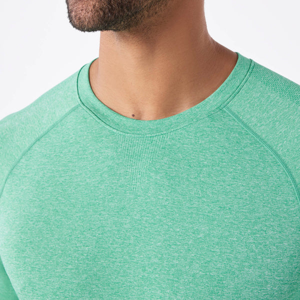 Men's Surgical Green Makato Seamless - Long-Sleeve Underscrub