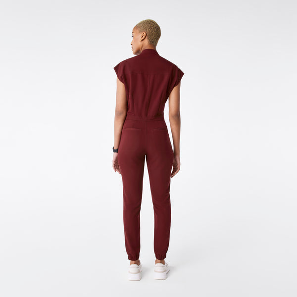Women's Burgundy Rafaela Jogger - ScrubJumpsuit™