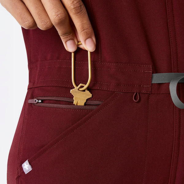 Women's Burgundy Rafaela Jogger - Petite ScrubJumpsuit™