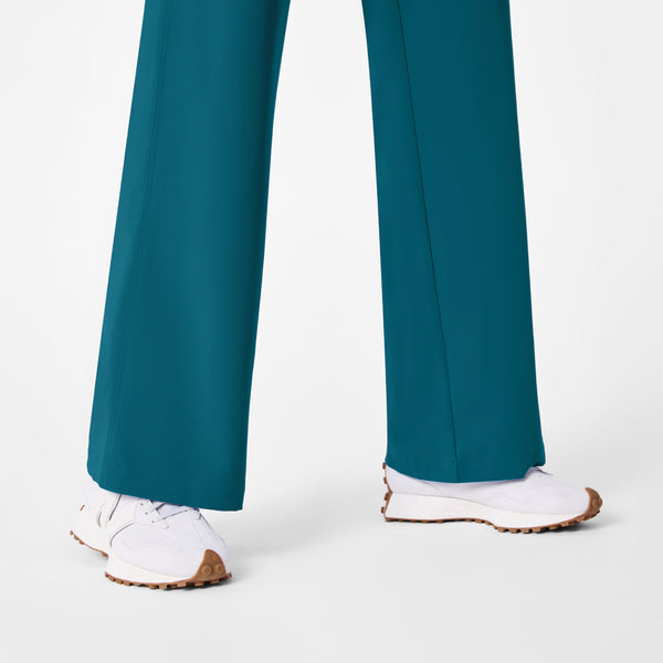 Women's Caribbean Blue Rafaela Wide-Leg - Tall ScrubJumpsuit™