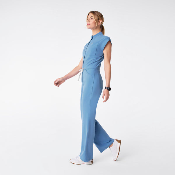 Women's Ceil Blue Rafaela Wide-Leg - ScrubJumpsuit™