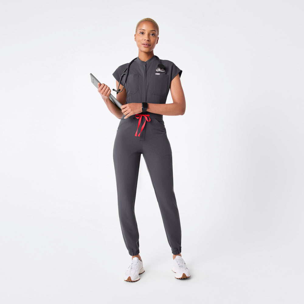 women's Charcoal Rafaela Cargo Jogger - ScrubJumpsuit™